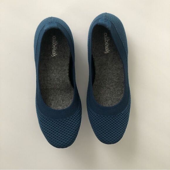 Allbirds blue Tree Breezers in woman’s size 5 slip on flexible flats wool - Picture 3 of 9